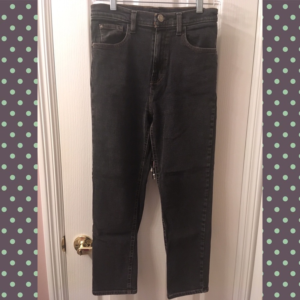 Cropped UO Black Jeans
